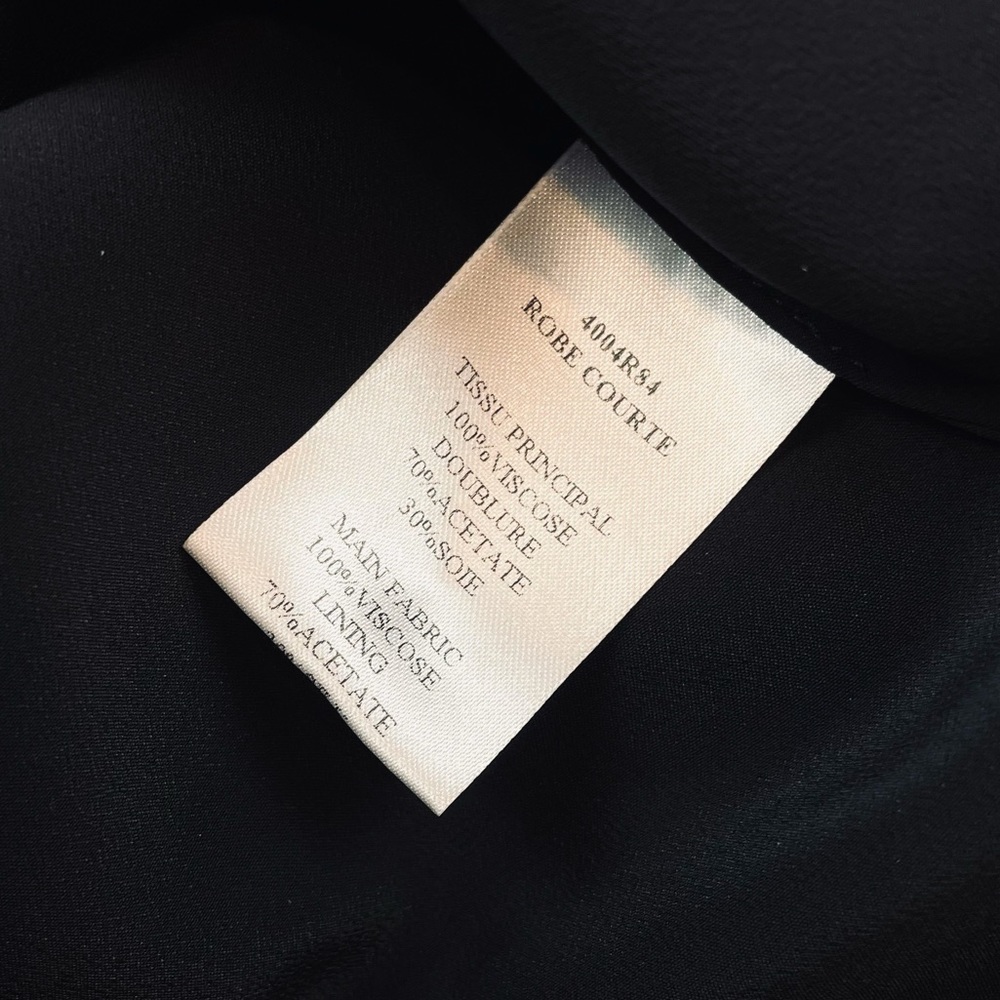 CARVEN • Black Faux Fur Mini Shift Dress, 6 - Picture 13 of 15